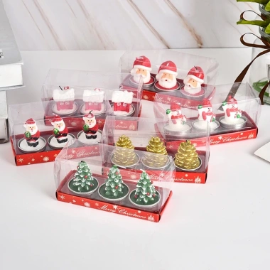 Hộp 3 Nến Noel Ông Già Người Tuyết Quả Thông - Nến Cây Thông Quà Giáng Sinh 48.900₫