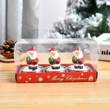 Hộp 3 Nến Noel Ông Già Người Tuyết Quả Thông - Nến Cây Thông Quà Giáng Sinh 48.900₫