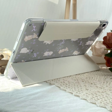 Hộp bảo vệ F & X dễ thương cho iPad mini7, Vỏ cứng không khe Air65, chống uốn, màn hình dọc
