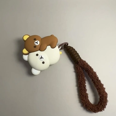 Hộp bảo vệ tai nghe Rilakkuma dễ thương, tương thích AirPods 4 và Pro 2, giá 130.746 VND