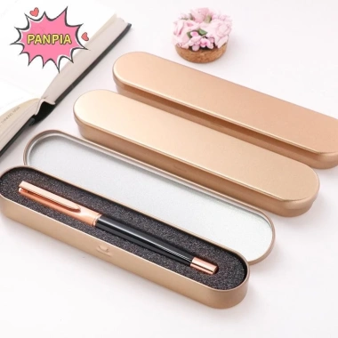 Hộp Bút Kim Loại Pnpia 17x2cm Đen - Bảo Vệ Bút Chì Chất Lượng Cao, Quà Tặng Văn Phòng & Học Tập