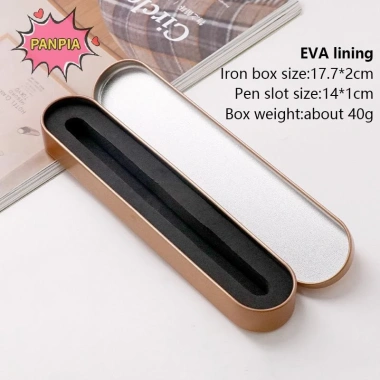 Hộp Bút Kim Loại Pnpia 17x2cm Đen - Bảo Vệ Bút Chì Chất Lượng Cao, Quà Tặng Văn Phòng & Học Tập