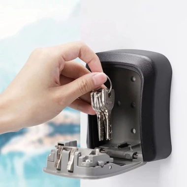 Hộp chìa khóa bảo mật 4 số MONQIQI - Treo tường bền bỉ, an toàn, giá 77.420₫ 5 Hộp chìa khóa bảo mật 4 số MONQIQI - Treo tường bền bỉ, an toàn, giá 77.420₫ 5