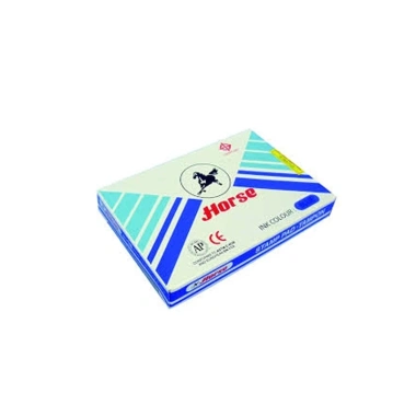Hộp Dấu Kim Loại Horse H-02 Size Trung - Xanh Đỏ Đen, Thép Bền, Mực Đậm, Hàng Thái Lan Giá 38.000