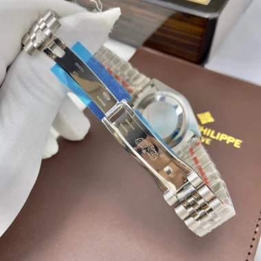 Hộp Đẹp Đồng Hồ Nam RoLex Sapphire RA75 Xanh La Mã Viền Băm Máy Cơ Automatic Nhật 2.55 Triệu 8
