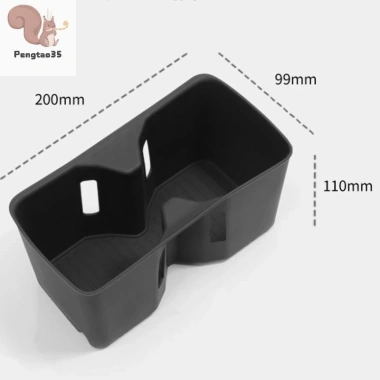 Hộp đựng đồ uống silicon chống sốc cho Santa Fe 2.024-2.025 - Giá đỡ cốc nước ô tô COD 8