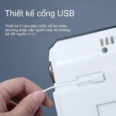 Hộp đựng đũa khử trùng UV gắn tường công nghệ đen không khoan, treo 111.300₫