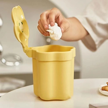 Hộp đựng rác để bàn AVENULL, nắp Mini, hộp bút hoa xinh cho vanity - 87.480₫