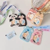 Hộp đựng thẻ ROLY da PU chống nước, dây buộc Photocard, thẻ xe buýt trẻ em 3