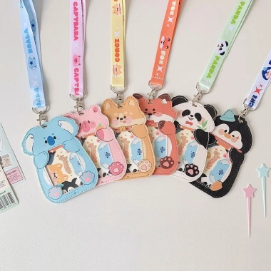 Hộp đựng thẻ ROLY da PU chống nước, dây buộc Photocard, thẻ xe buýt trẻ em 5 Hộp đựng thẻ ROLY da PU chống nước, dây buộc Photocard, thẻ xe buýt trẻ em 5