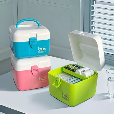 Hộp đựng thuốc Mini AVENULL 2 lớp nhựa - Bộ sơ cứu đa chức năng di động, giá ưu đãi 138k 4