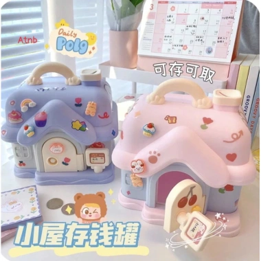 Hộp đựng tiết kiệm két mini có khóa và tay cầm thiết kế nhỏ gọn tiện dụng cho trẻ em 3 Hộp đựng tiết kiệm két mini có khóa và tay cầm thiết kế nhỏ gọn tiện dụng cho trẻ em 3