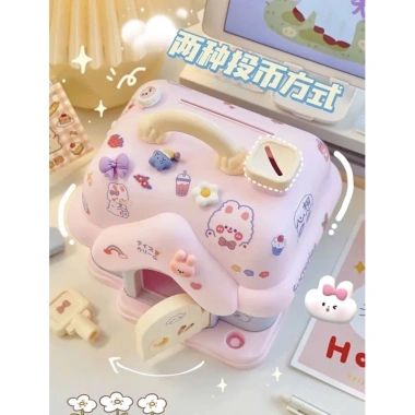 Hộp đựng tiết kiệm két mini có khóa và tay cầm thiết kế nhỏ gọn tiện dụng cho trẻ em 8 Hộp đựng tiết kiệm két mini có khóa và tay cầm thiết kế nhỏ gọn tiện dụng cho trẻ em 8