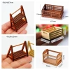 Hộp lưu trữ nhà búp bê FLAZEA – Kệ gỗ mini đa màu, giỏ bánh mì, giá ưu đãi 29.590₫ 2