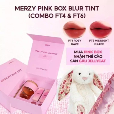 Hộp Mỹ Phẩm Merzy Son Môi Blur Tint Pink Box - Giá 515k Giảm Giá, Trang Điểm Tự Nhiên ThegioiSkinfood 7