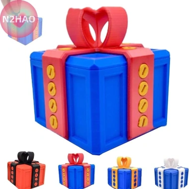 Hộp Quà Annoying N2HAO Ốc Vít Viền Lớn In 3D - Prank Giáng Sinh Đựng Thẻ Tiền 6 Hộp Quà Annoying N2HAO Ốc Vít Viền Lớn In 3D - Prank Giáng Sinh Đựng Thẻ Tiền 6