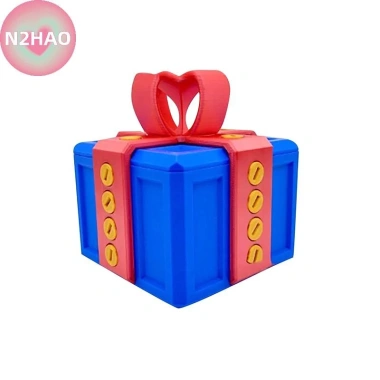 Hộp Quà Annoying N2HAO Ốc Vít Viền Lớn In 3D - Prank Giáng Sinh Đựng Thẻ Tiền