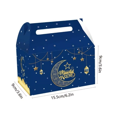 Hộp quà Eid Mubarak Ramadan 12 chiếc FANGHUI họa tiết màu giấy kẹo giảm giá 137.610₫ 2