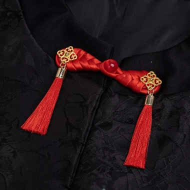 Hộp quà tặng bó hoa khóa sườn xám, vải & kim loại, phù hợp Hanfu, giá 78,348₫ 7