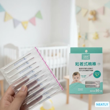 Hộp Tăm Vệ Sinh Tai Bông Dính Xinlemei - An Toàn cho Trẻ Em và Người Lớn, Giá 24.750 VND 3