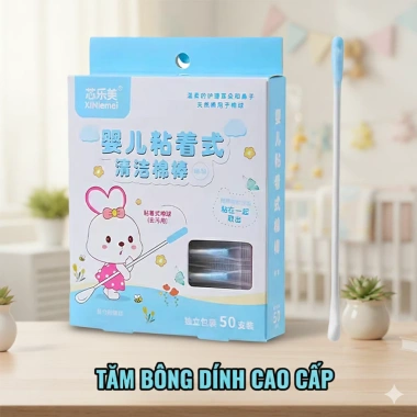 Hộp Tăm Vệ Sinh Tai Bông Dính Xinlemei - An Toàn cho Trẻ Em và Người Lớn, Giá 24.750 VND 7