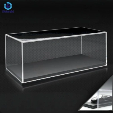 Hộp trưng bày Acrylic trong suốt đồ chơi ô tô 1/32 - Kệ lưu trữ chống bụi, búp bê hành động