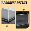 Hộp trưng bày Acrylic trong suốt đồ chơi ô tô 1/32 - Kệ lưu trữ chống bụi, búp bê hành động 7