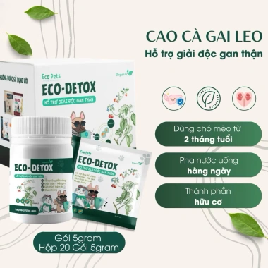 Hũ 50g ECO DETOX ECOPETS - Giải độc gan thận cho chó mèo, tăng sức khỏe, thanh lọc 3 Hũ 50g ECO DETOX ECOPETS - Giải độc gan thận cho chó mèo, tăng sức khỏe, thanh lọc 3