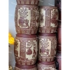 Hũ Gạo 20kg Gốm Bát Tràng Khắc Nổi Hoạ Tiết Phú Quý Trường Xuân - Phong Thủy 6