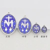 Huy chương Đức Mẹ Đồng Trinh Mary - Mặt dây chuyền Unisex, vòng cổ công giáo, móc khóa DIY, giảm giá 20% 2