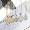 Huy chương Đức Mẹ Thép không gỉ - Mặt dây chuyền Charm DIY Trang sức tôn giáo Quà tặng bí tích Giá 77.000đ