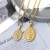 Huy chương Đức Mẹ Thép không gỉ - Mặt dây chuyền Charm DIY Trang sức tôn giáo Quà tặng bí tích Giá 77.000đ 2