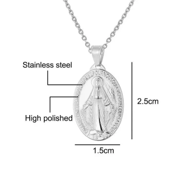 Huy chương Đức Mẹ Thép không gỉ - Mặt dây chuyền Charm DIY Trang sức tôn giáo Quà tặng bí tích Giá 77.000đ 8 Huy chương Đức Mẹ Thép không gỉ - Mặt dây chuyền Charm DIY Trang sức tôn giáo Quà tặng bí tích Giá 77.000đ 8