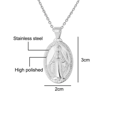 Huy chương Đức Mẹ Thép không gỉ - Mặt dây chuyền Charm DIY Trang sức tôn giáo Quà tặng bí tích Giá 77.000đ 10 Huy chương Đức Mẹ Thép không gỉ - Mặt dây chuyền Charm DIY Trang sức tôn giáo Quà tặng bí tích Giá 77.000đ 10