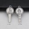 Huy chương St Benedict 2pcs - Trang sức bùa hộ mệnh Công giáo, bảo vệ tà, mặt dây chuyền Thánh giá - Giá ưu đãi 50,050₫
