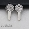 Huy chương St Benedict 2pcs - Trang sức bùa hộ mệnh Công giáo, bảo vệ tà, mặt dây chuyền Thánh giá - Giá ưu đãi 50,050₫ 2