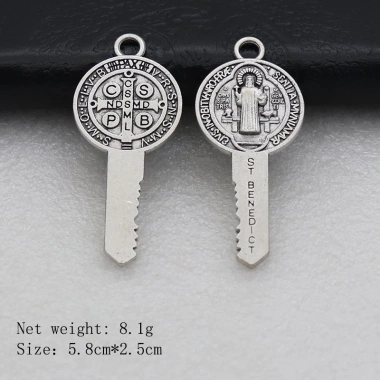 Huy chương St Benedict 2pcs - Trang sức bùa hộ mệnh Công giáo, bảo vệ tà, mặt dây chuyền Thánh giá - Giá ưu đãi 50,050₫ 2