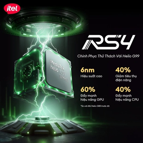 Hình ảnh sản phẩm Itel RS4 12/256GB NFC 5.000mAh 120Hz Sạc Nhanh 45W - Bảo hành 12 tháng - Hàng chính hãng