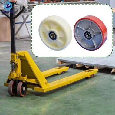 Jack Jack Vô Lăng Đôi Vòng Bi 180x50mm - Thủy Lực Im Lặng, Dễ Cán Pallet 7