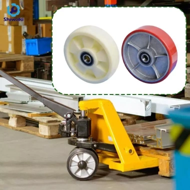 Jack Jack Vô Lăng Đôi Vòng Bi 180x50mm - Thủy Lực Im Lặng, Dễ Cán Pallet 8