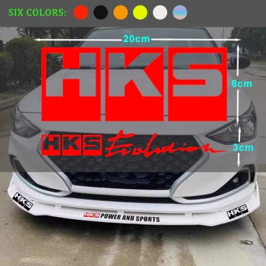 JDM HKS Xe phản quang Vinyl Decal cắt miếng chống thấm nước – trang trí Toyota & Mitsubishi EVO, chỉ 64,152₫