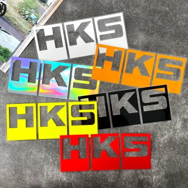 JDM HKS Xe phản quang Vinyl Decal cắt miếng chống thấm nước – trang trí Toyota & Mitsubishi EVO, chỉ 64,152₫