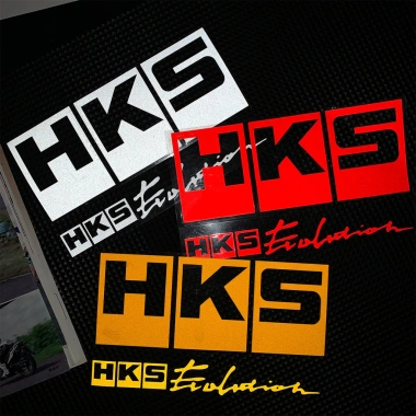 JDM HKS Xe phản quang Vinyl Decal cắt miếng chống thấm nước – trang trí Toyota & Mitsubishi EVO, chỉ 64,152₫
