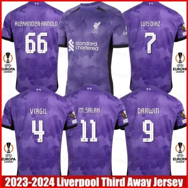Jersey Liverpool BS1 2.023-24 Sân Khách Thứ Ba Virgil Diaz Salah Áo Thể Thao Plus Size SB1 Giá 157.680₫