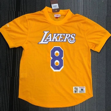 Jersey NBA Lakers Bryant Số 8 Cổ Điển Vàng Tay Ngắn Size Nam Nữ - Giá 156.600₫ 7