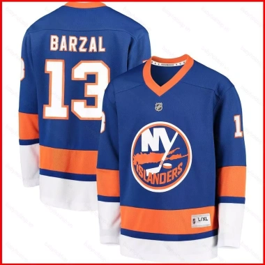 Jersey NHL Matthew Barzal New York Islanders - Áo thun tay dài cho người hâm mộ thể thao, đa kích cỡ, giảm giá