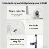JETGO Cây lau nhà xoay thép không gỉ, microfibre siêu hút nước, bánh xe kèm thùng 10