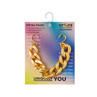 Jibbitz Charm Dây Xích Cuban Vàng - Phụ kiện 100% chính hãng, giảm còn 295.000₫