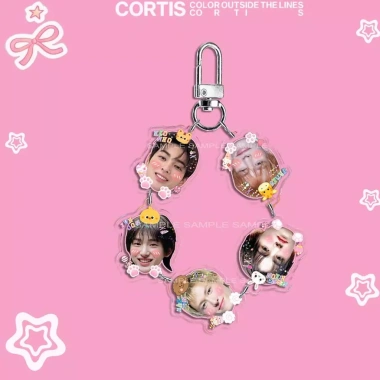 Kawaii Kpop CORTIS KEONHO Keychain Cute Acrylic SEONGHYEON JUHOON JAMES MARTIN Key Ring For Bag Fun Gift Merch 8