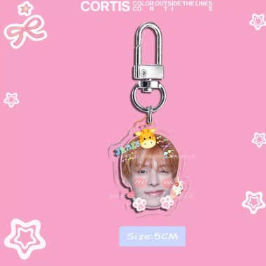Kawaii Kpop CORTIS KEONHO Keychain Cute Acrylic SEONGHYEON JUHOON JAMES MARTIN Key Ring For Bag Fun Gift Merch 9